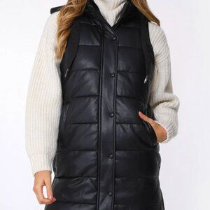 Rino and Pelle Faux Leather Vest - Cameron - Size L